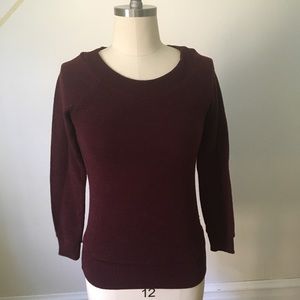 MAROON LONG SLEEVED SWEATER